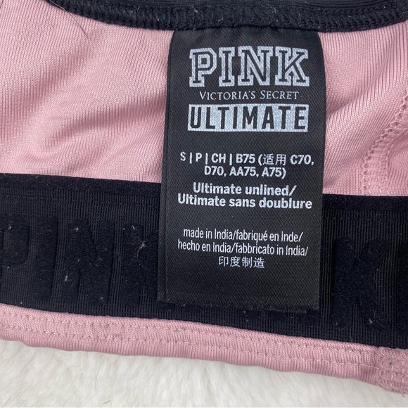Victoria Secret Pink Ulimate Light Pink Sports Bra - Picture 4 of 7